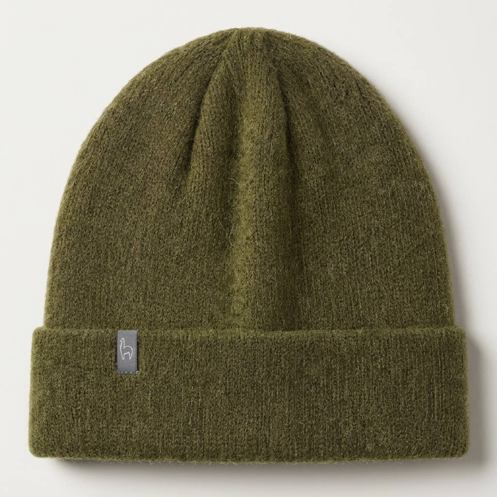Alpaca Beanie Hat - Brushed - Beech