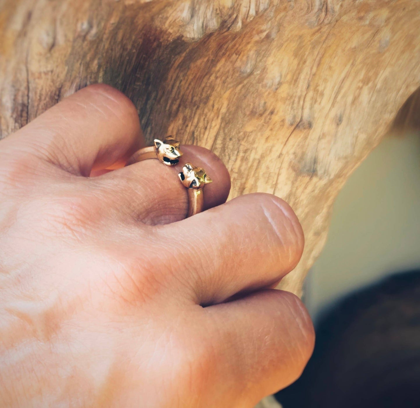 Brass Tiger Ring Adjustable