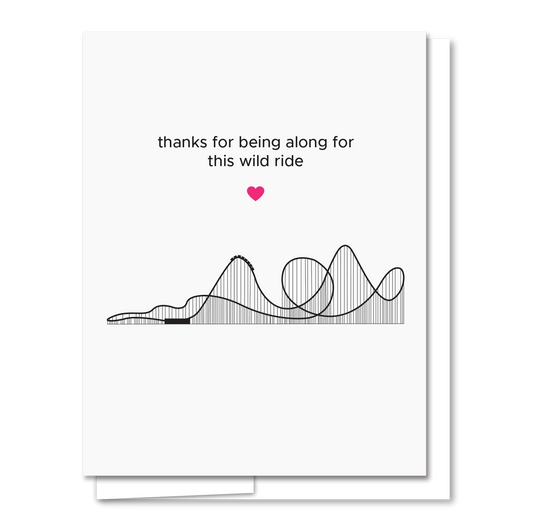 Wild Ride - Letterpress Funny Love Card