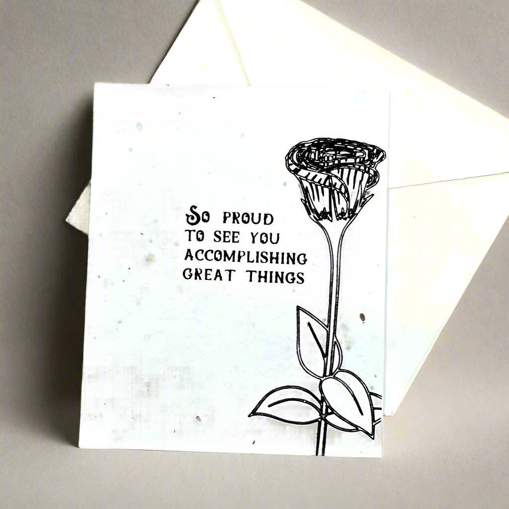 Accomplishing Great Things - Plantable Card