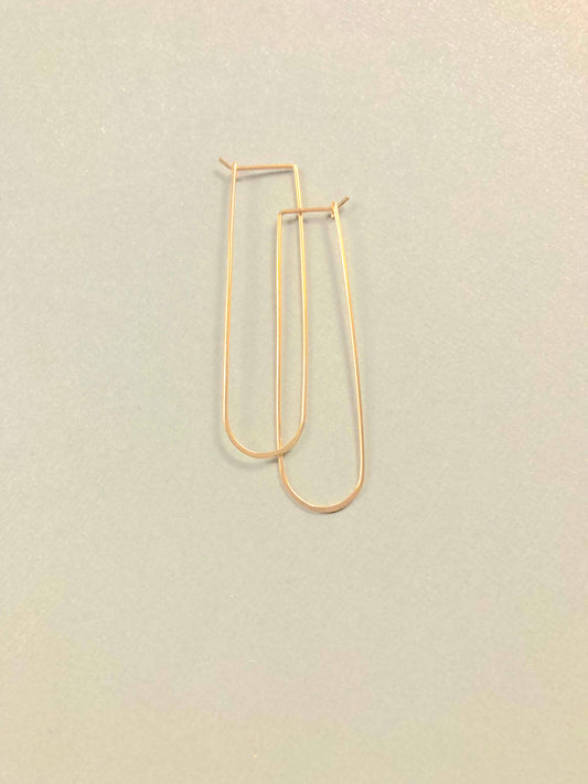 Big Valley Hoop Earring - Choose Sterling or 14k Gold-fill
