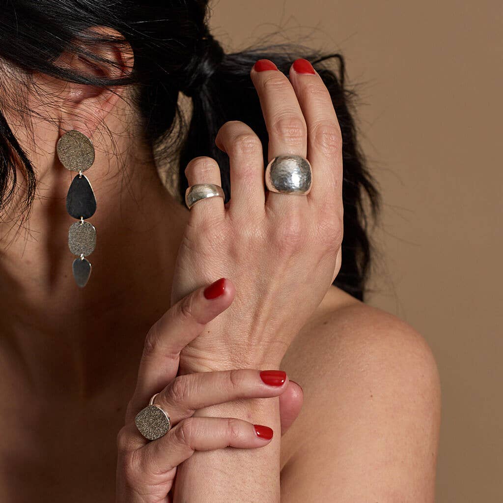 Yala Heritage Hammered Pinky Ring | Sterling Silver