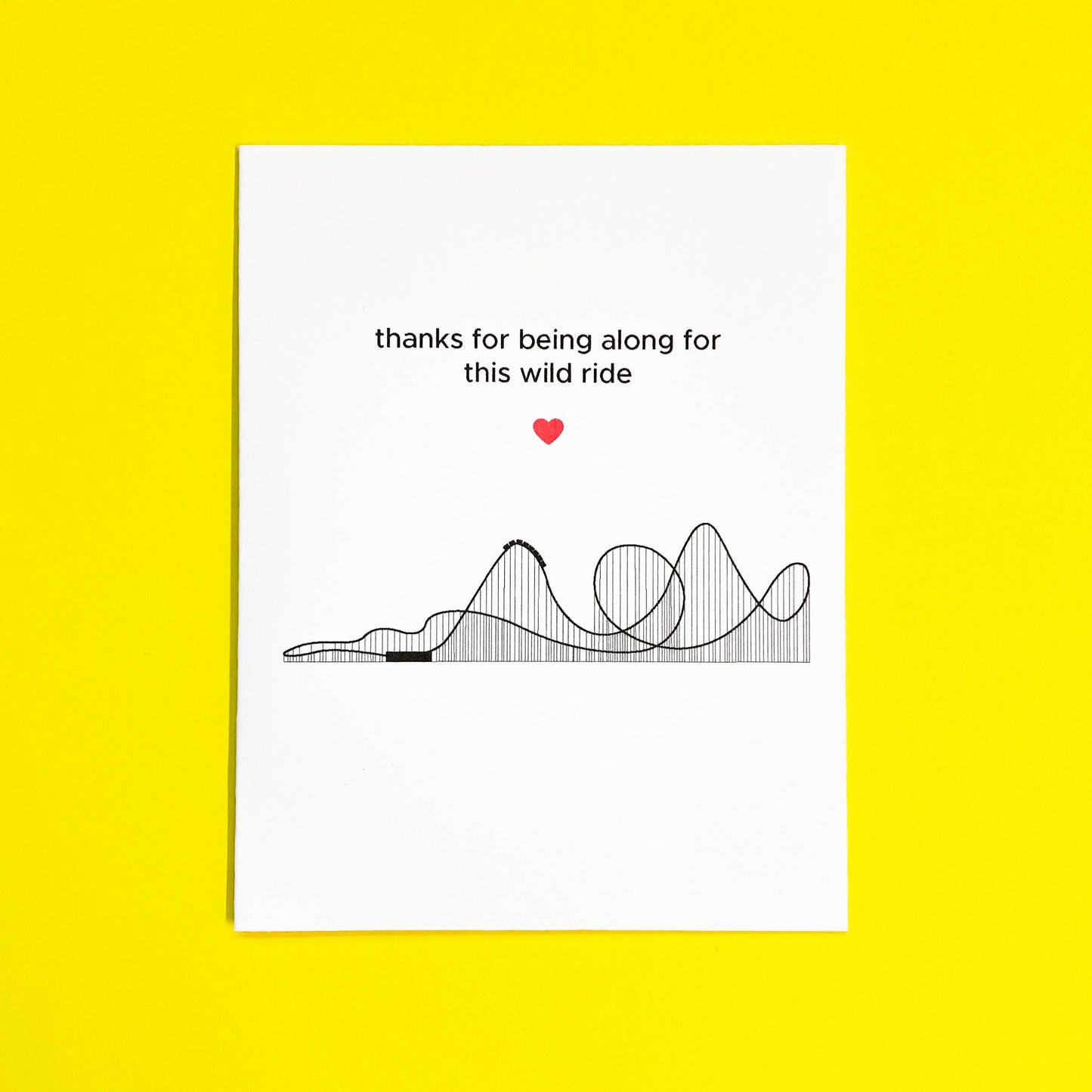 Wild Ride - Letterpress Funny Love Card