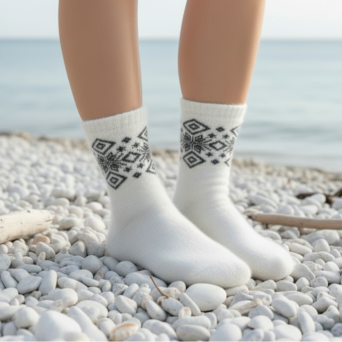 Angora / Bamboo Socks – Sim Black