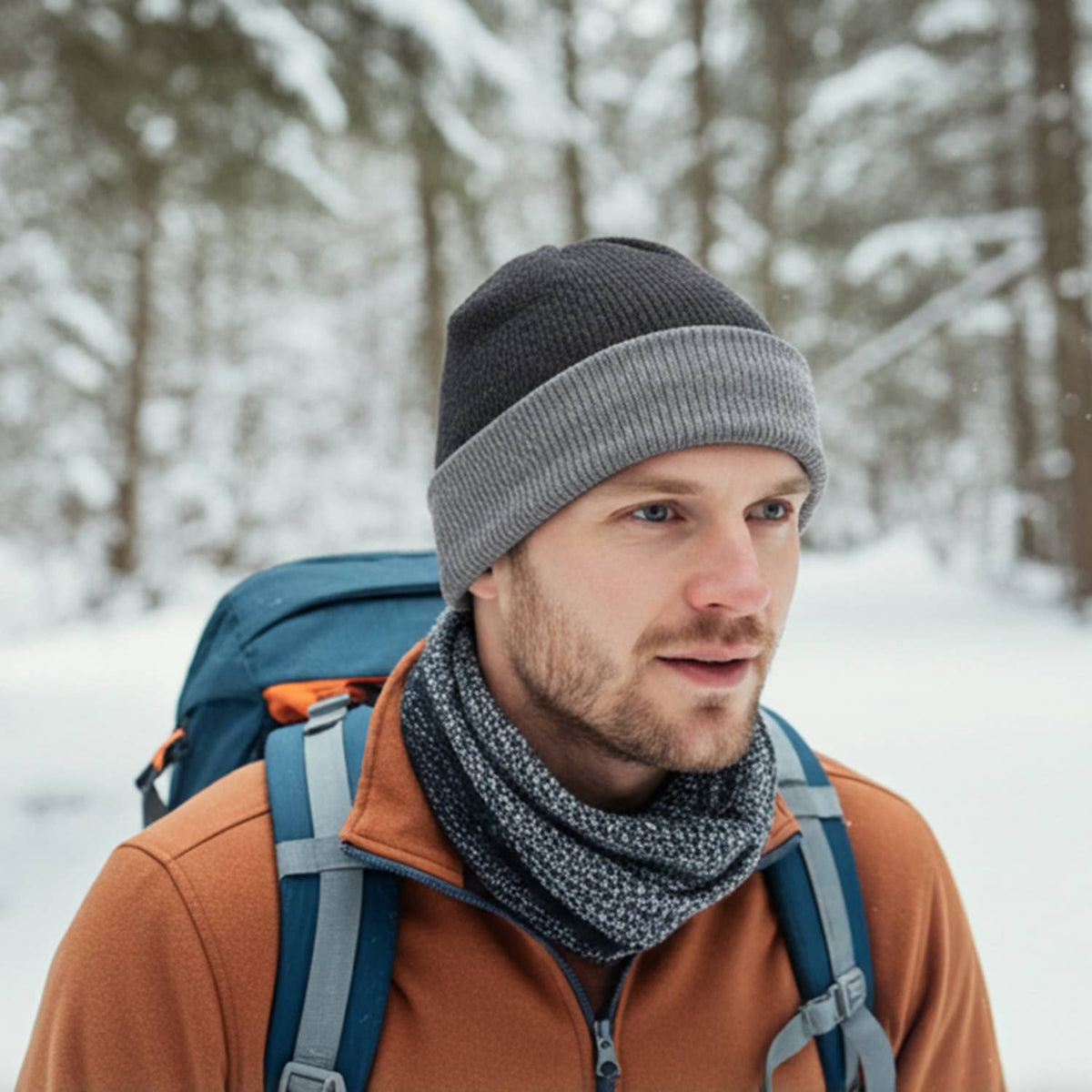 Beanie - Rev Rib - Charcoal