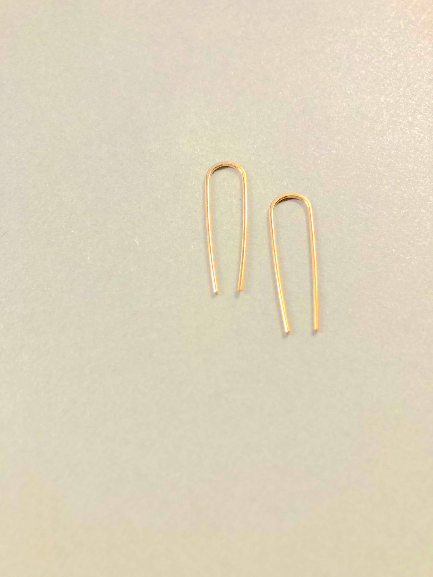 Hill Staple Earring - Everyday Basic in Sterling or Gold