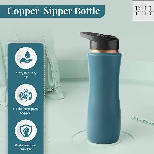 Copper Sipper bottle (Green)