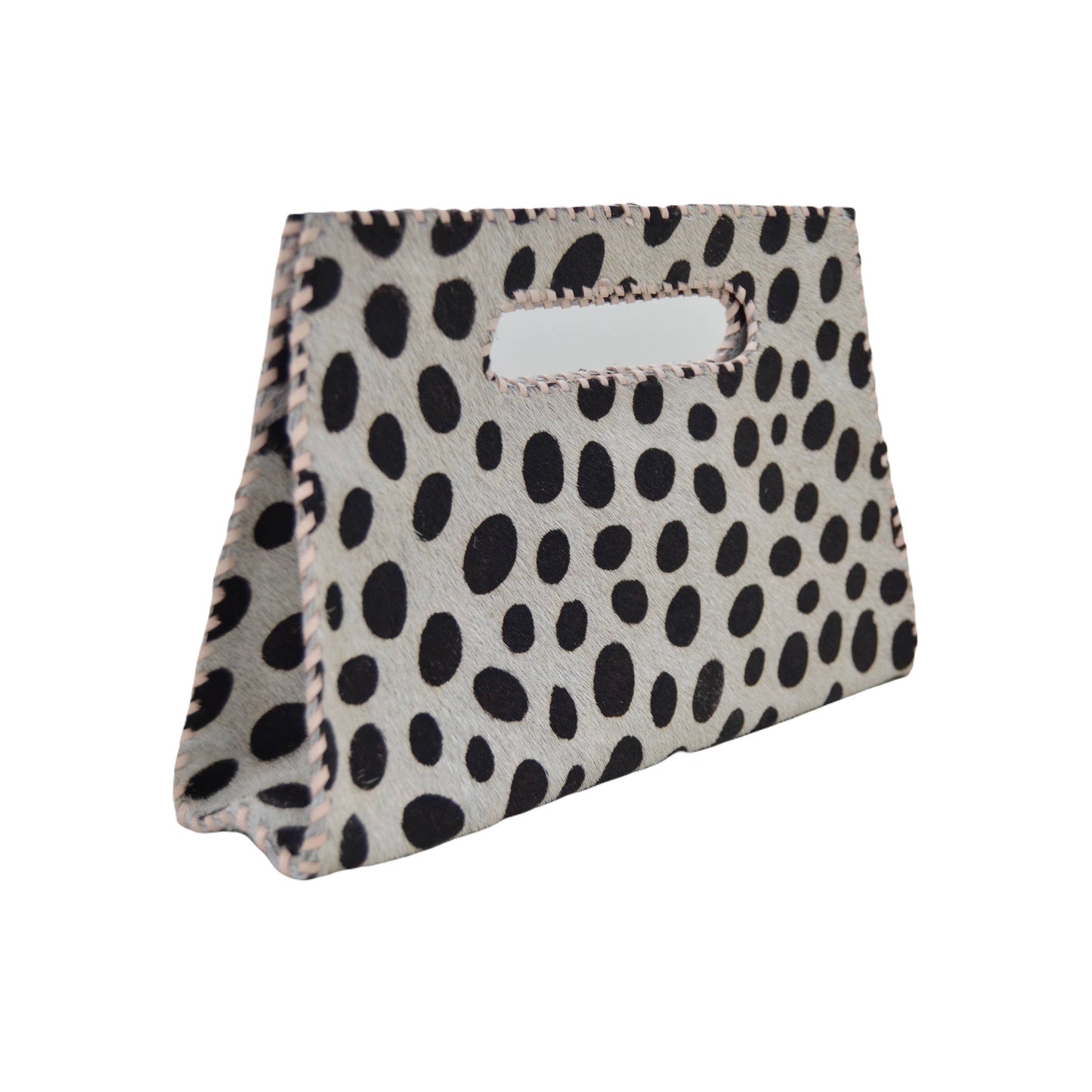 Mia Clutch Printed Hairon Leather