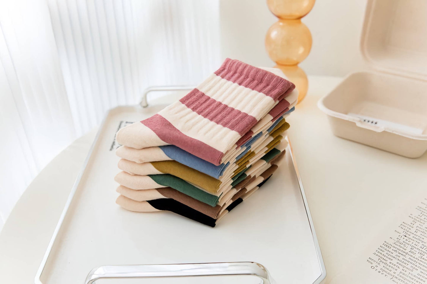 Striped Cotton Socks