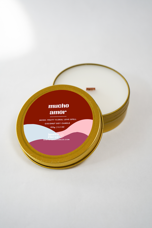 Mucho Amor Candle Tin | Fruit & Floral Love Spell Candle