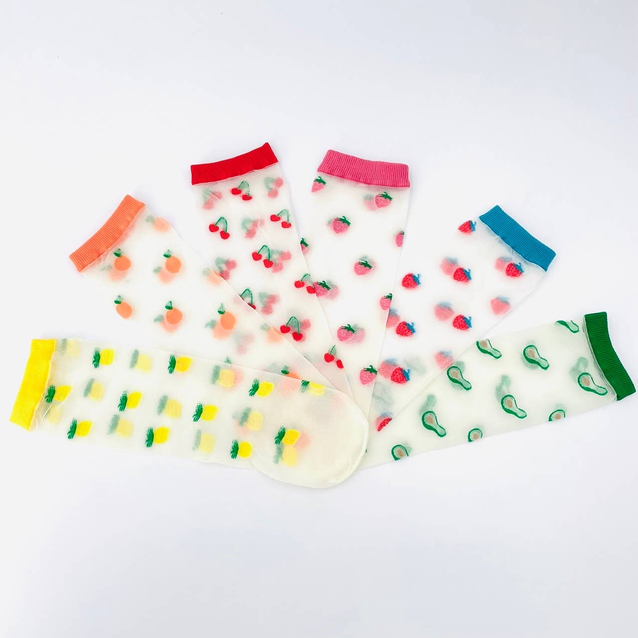 Clémence - Fancy fruit socks - STRAWBERRIES