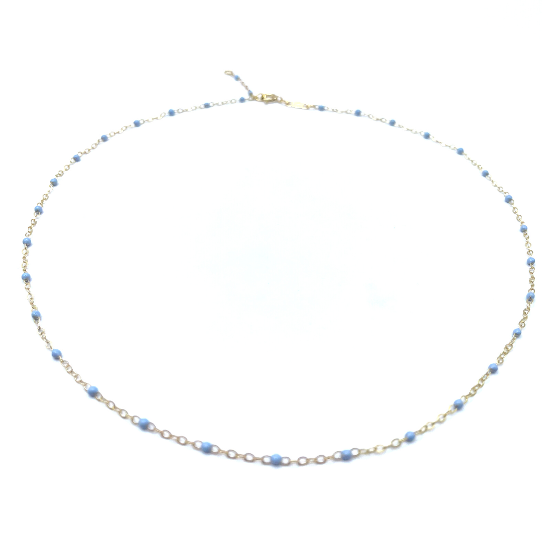 The Dotsy Necklace - 14k Gold-Filled & Epoxy - Waterproof!