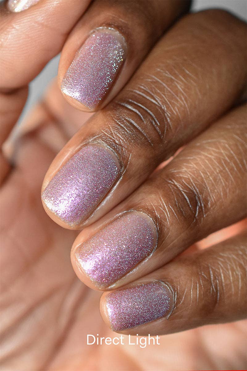 To the Moon and Back | Lilac Pink Shimmer Flash Reflective Glitter Nail Polish