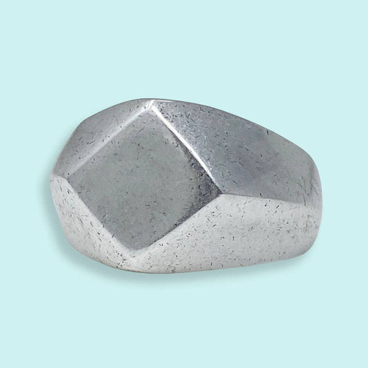Silver Facet Ring