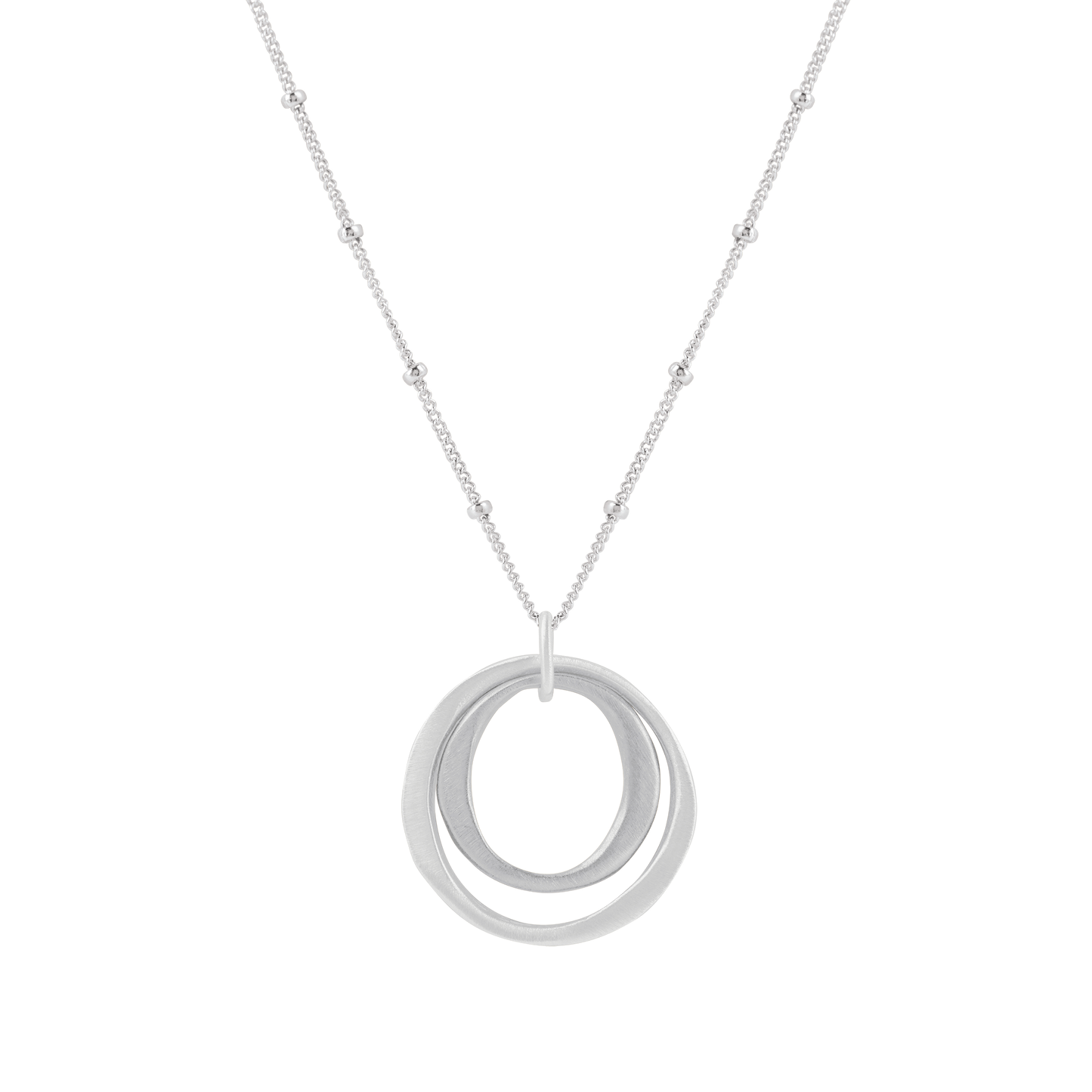 Double circles necklace