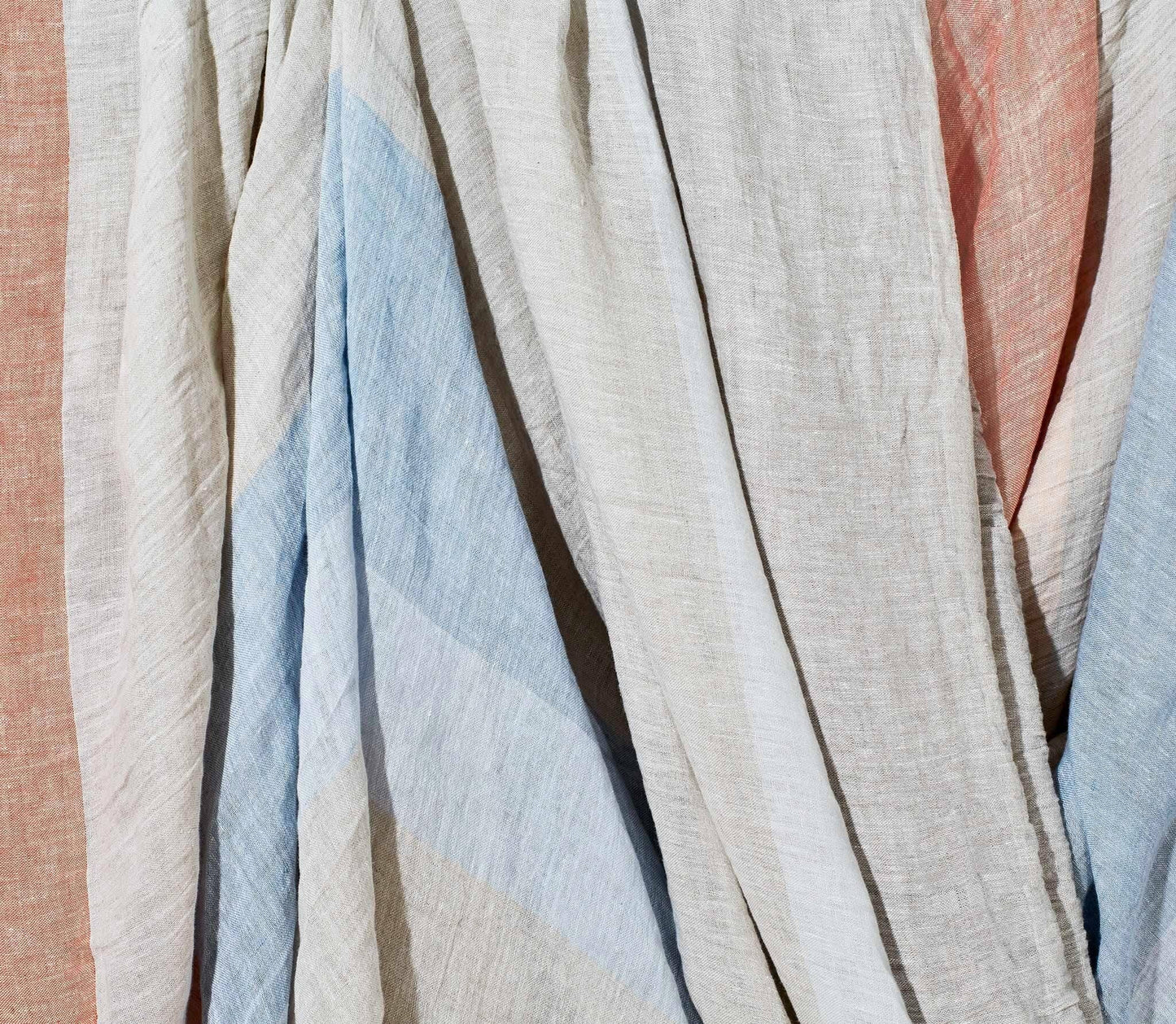 Italian Linen Throw Blanket | Slate Blue