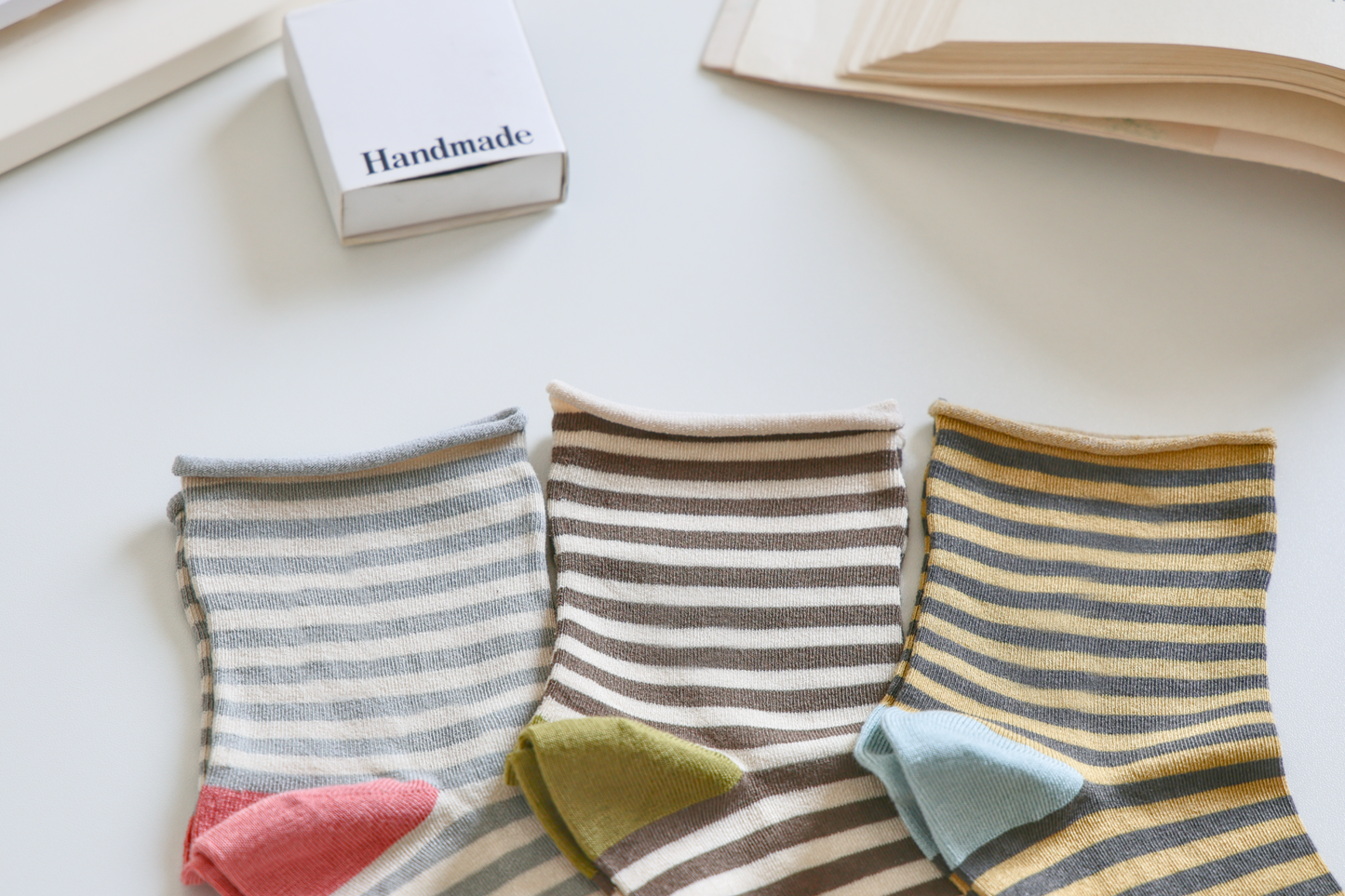 Mulberry Silk Striped Socks