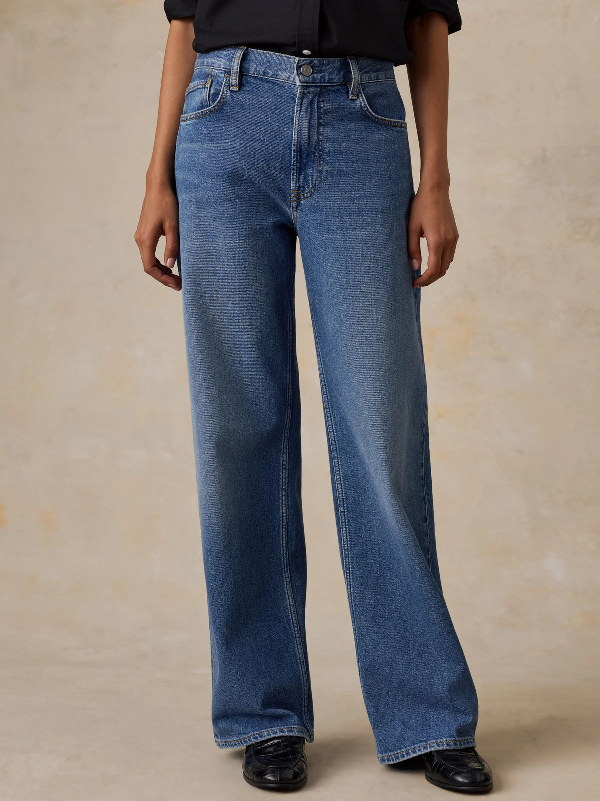 Organic Cotton Denim Wide Leg | Coast Bound Wash