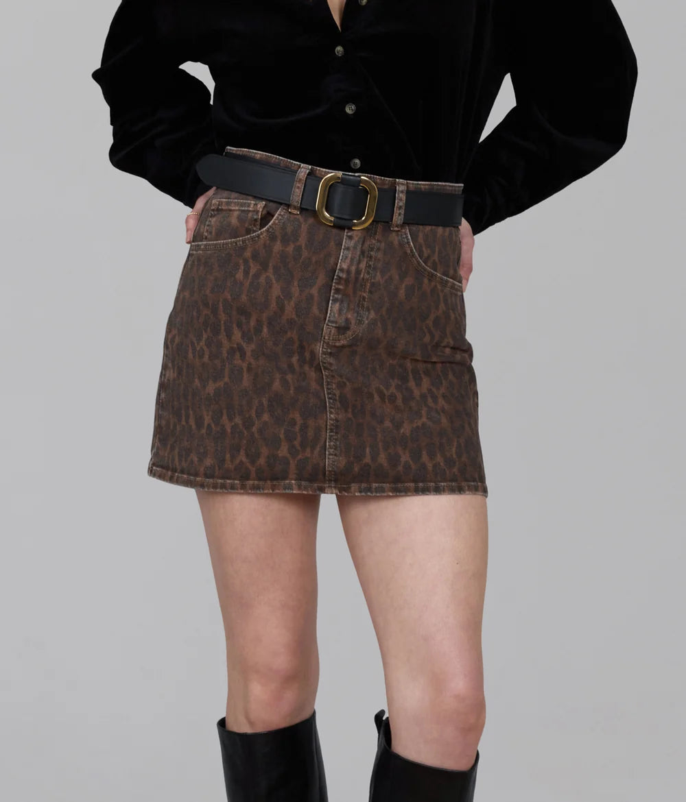 CANDY Leopard Mini Skirt