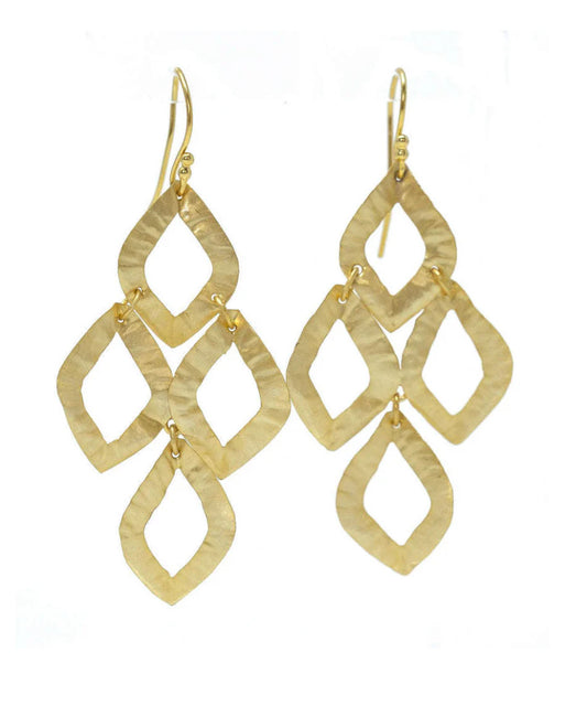 Cabo Iris Earring in Gold Foil