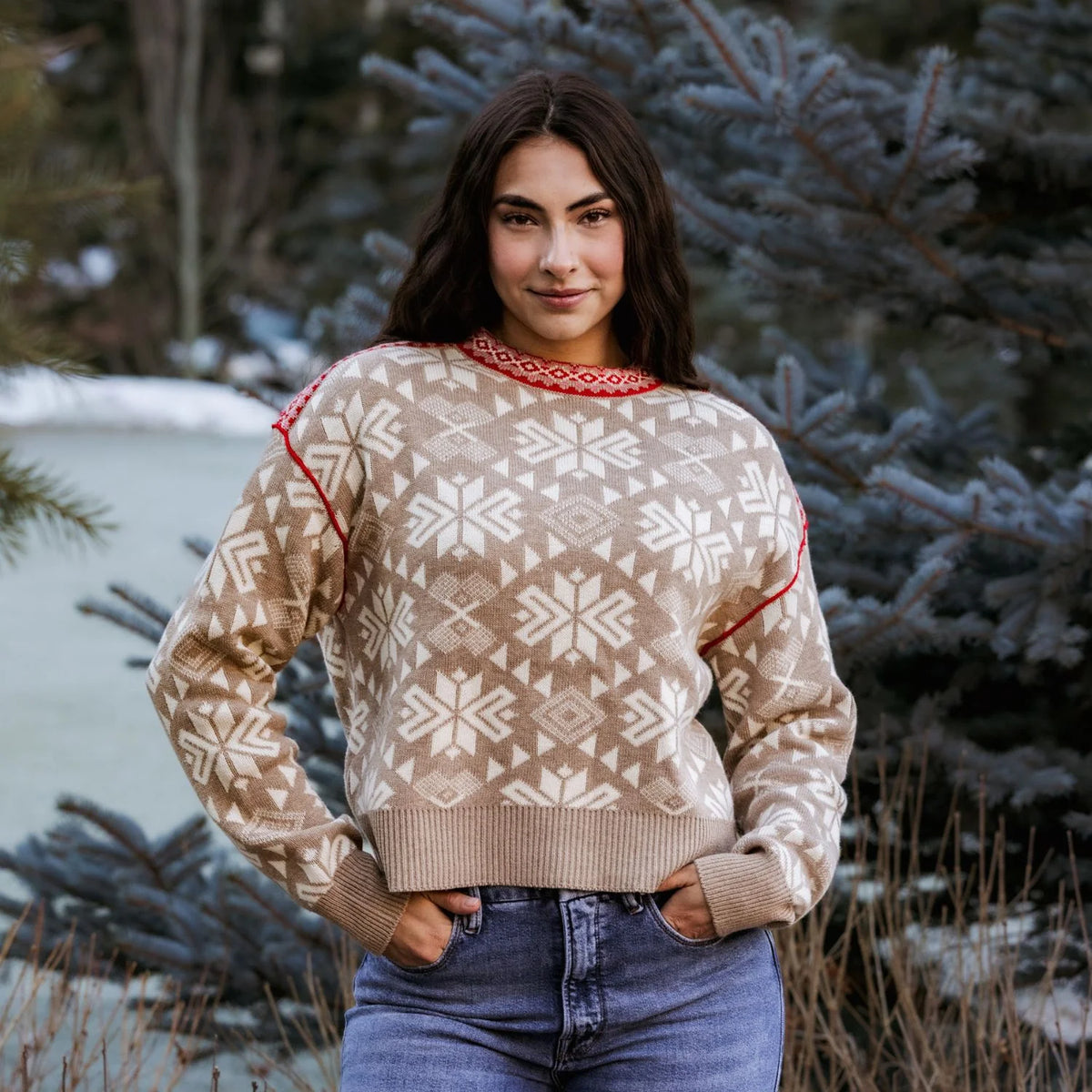 Alma Crew Neck | Heather Oat