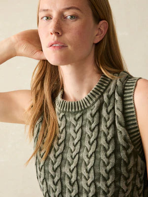 Organic Cotton Sunwashed Sweater Vest