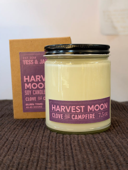 Tess and James Candle | Harvest Moon (Clove + Campfire)