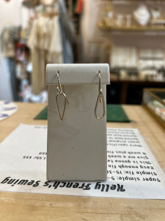 Sterling Silver Tear Shaped Earrings