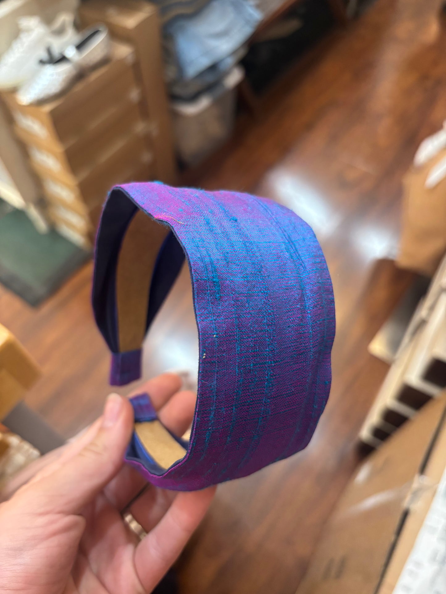 Cool Palette Dupioni Silk 2" Classic Headband HANDMADE