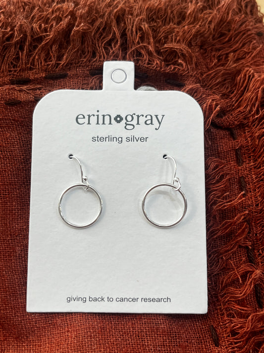 Circle of Love sterling hoop earring