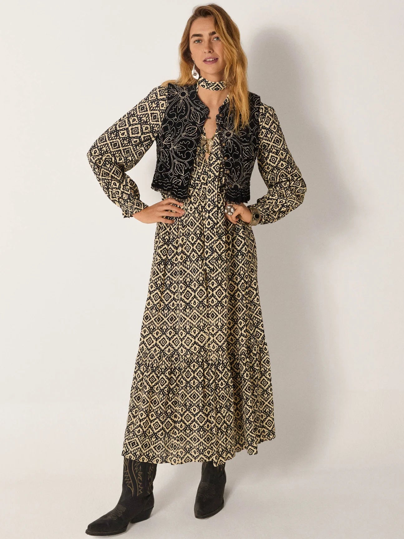 Maison Hotel Emma Ikat Dress