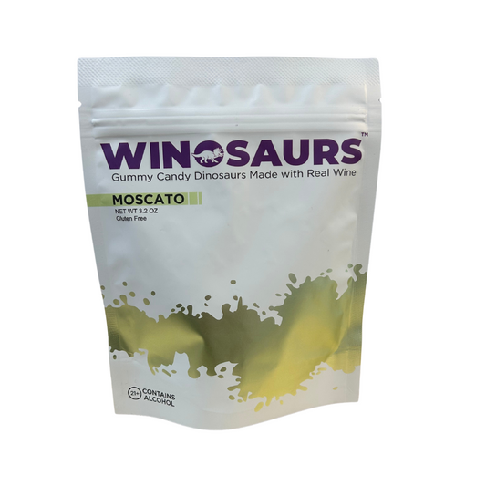 Winosaurs Wine-Infused Adult Gummy Candy: Moscato