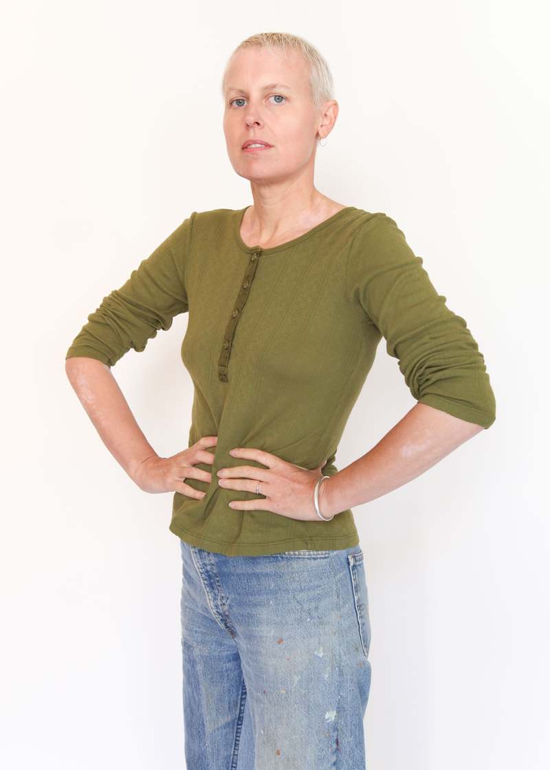 Prairie Underground Pointelle Henley - Grass