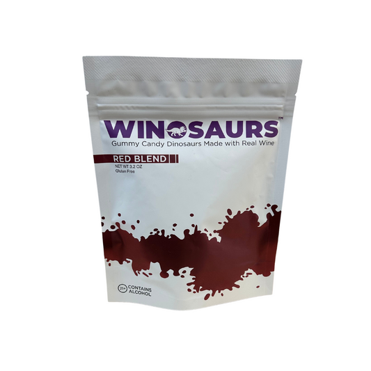 Winosaurs Wine-Infused Adult Gummy Candy | Red Blend