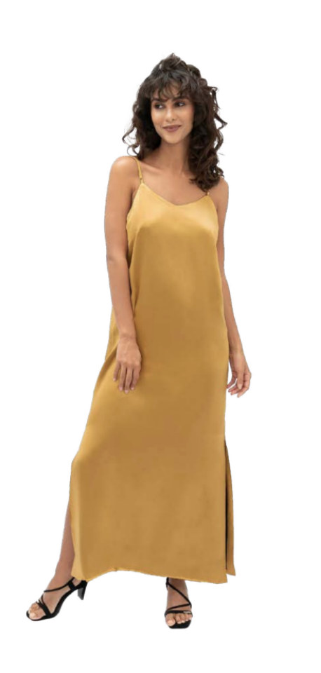 Regenerated Silk Calabar Dress | Mimosa