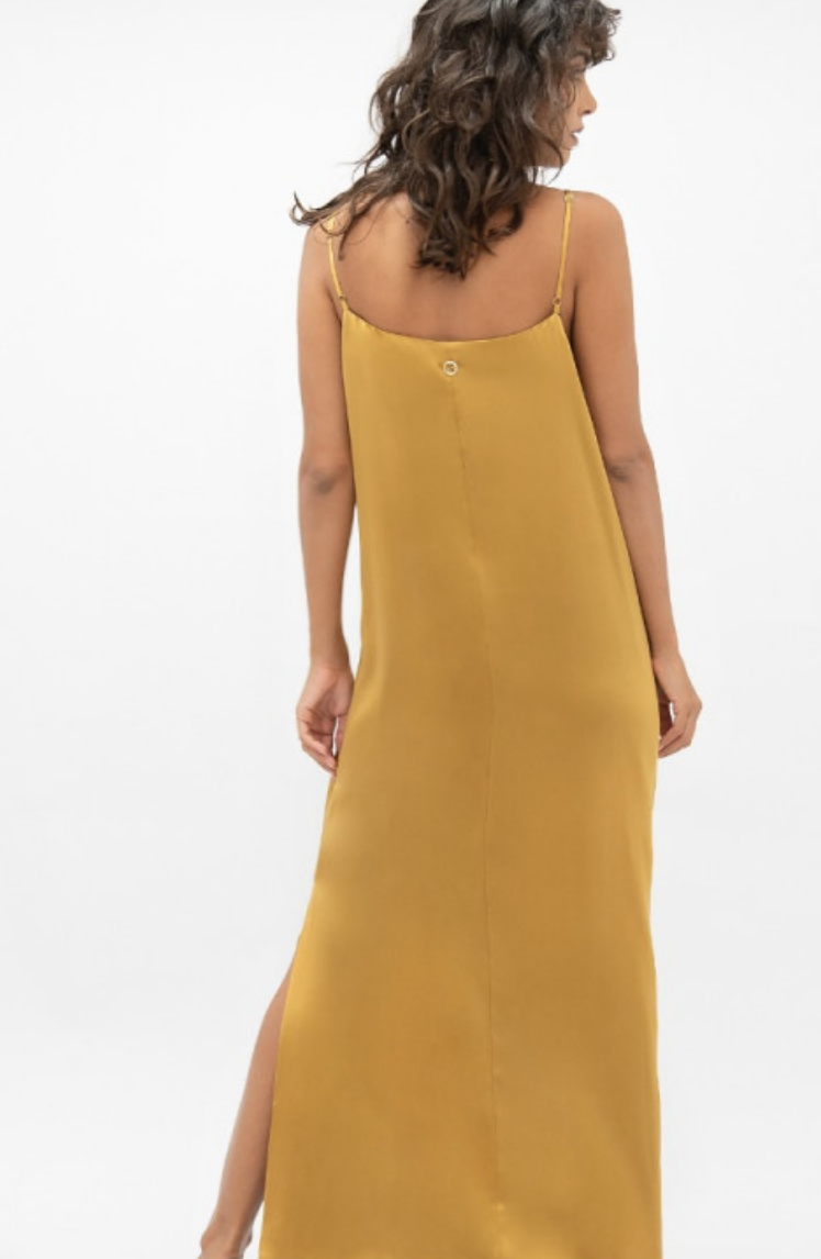 Regenerated Silk Calabar Dress | Mimosa