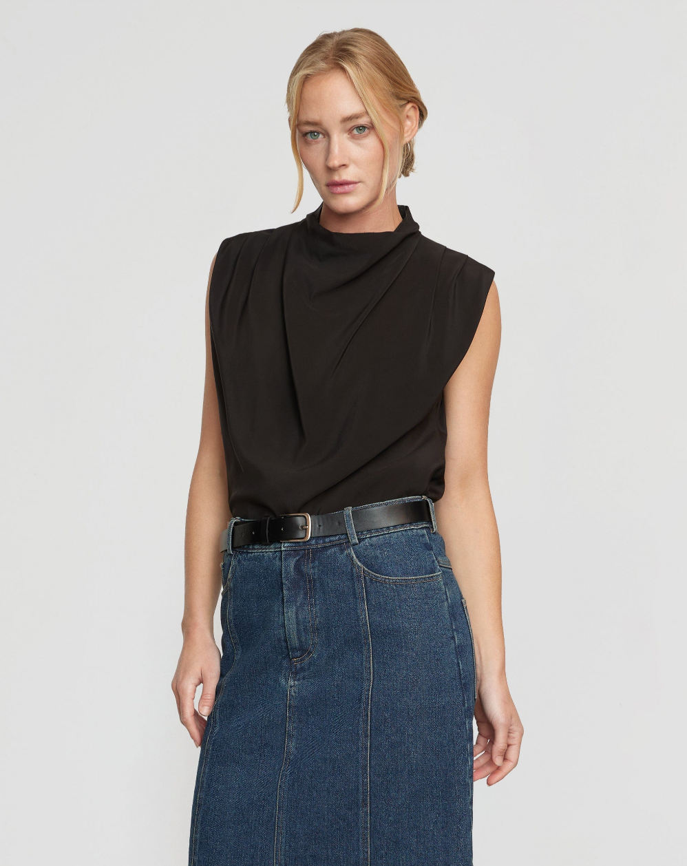 Allegra Sleeveless Blouse | Black