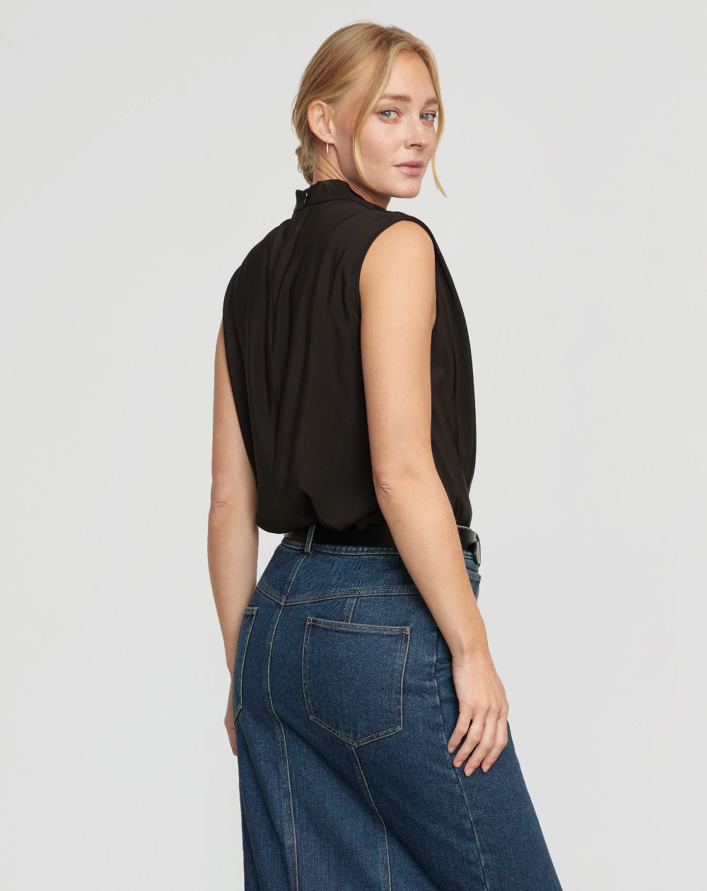 Allegra Sleeveless Blouse | Black