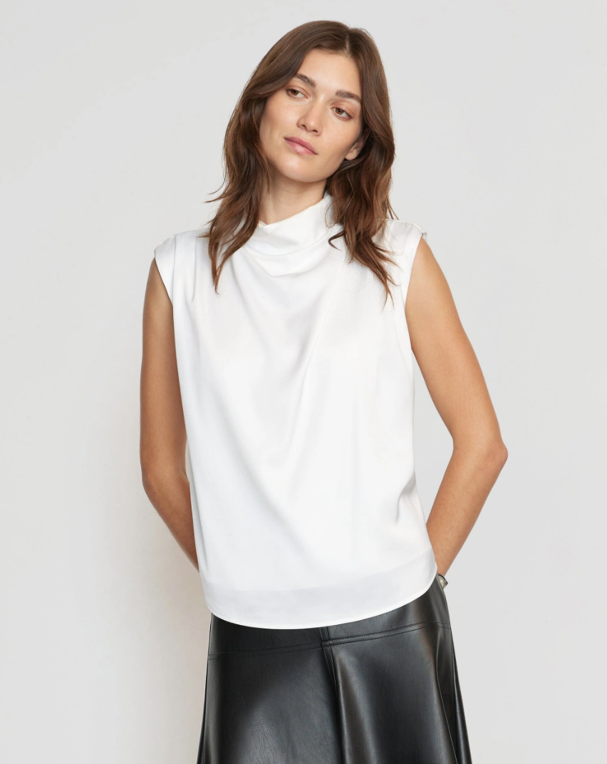 Allegra Sleeveless Blouse | Ivory