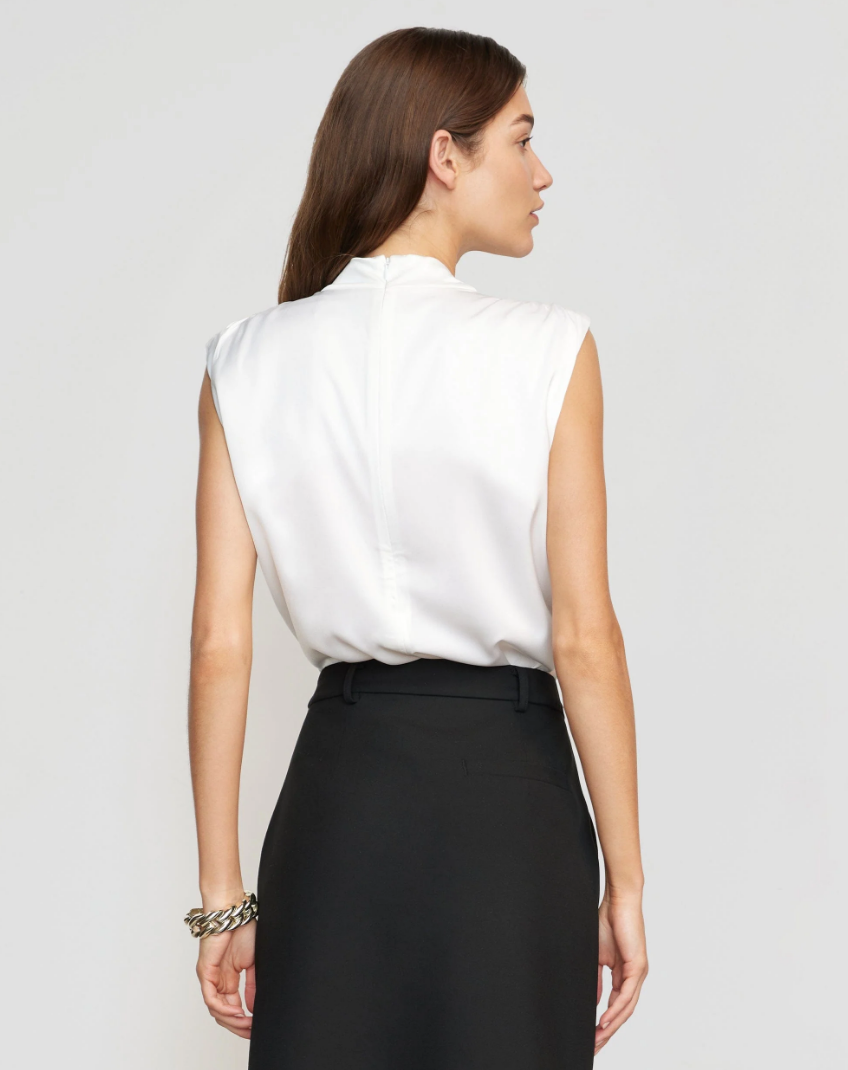 Allegra Sleeveless Blouse | Ivory