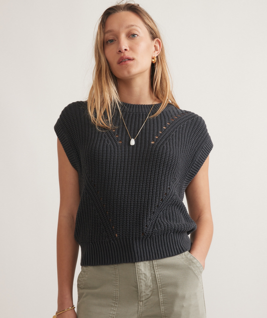 Ramona Sweater Vest | Charcoal