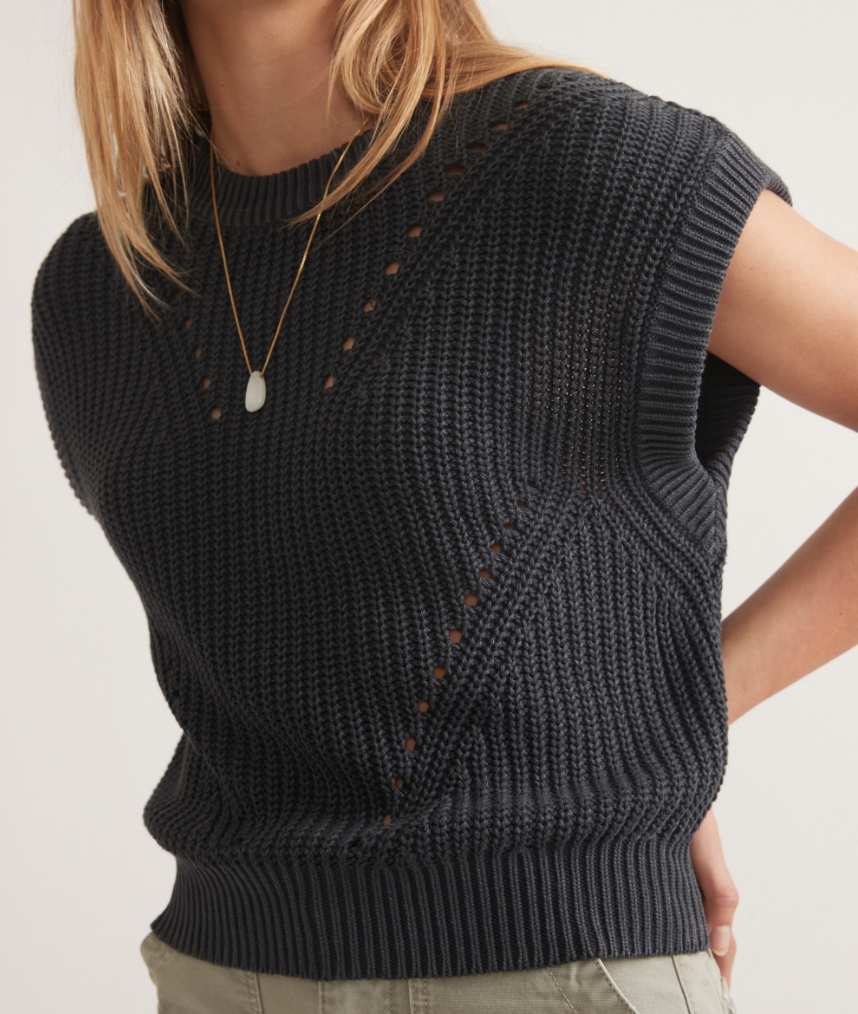 Ramona Sweater Vest | Charcoal