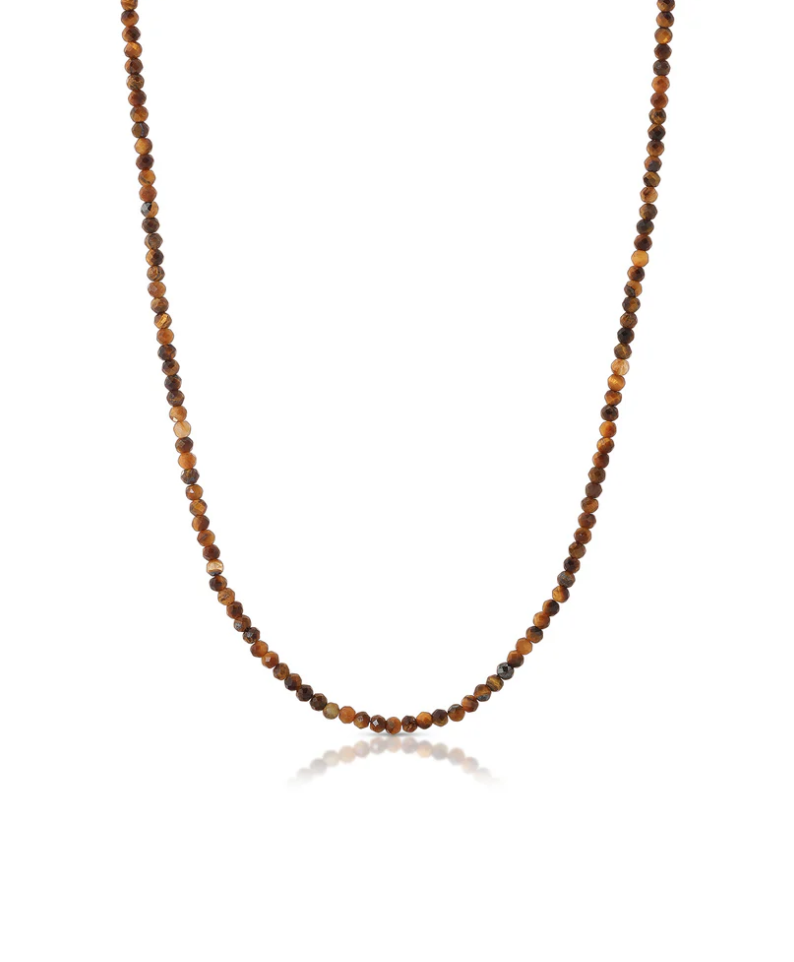 Sidekick Beaded Necklace - Tigers Eye