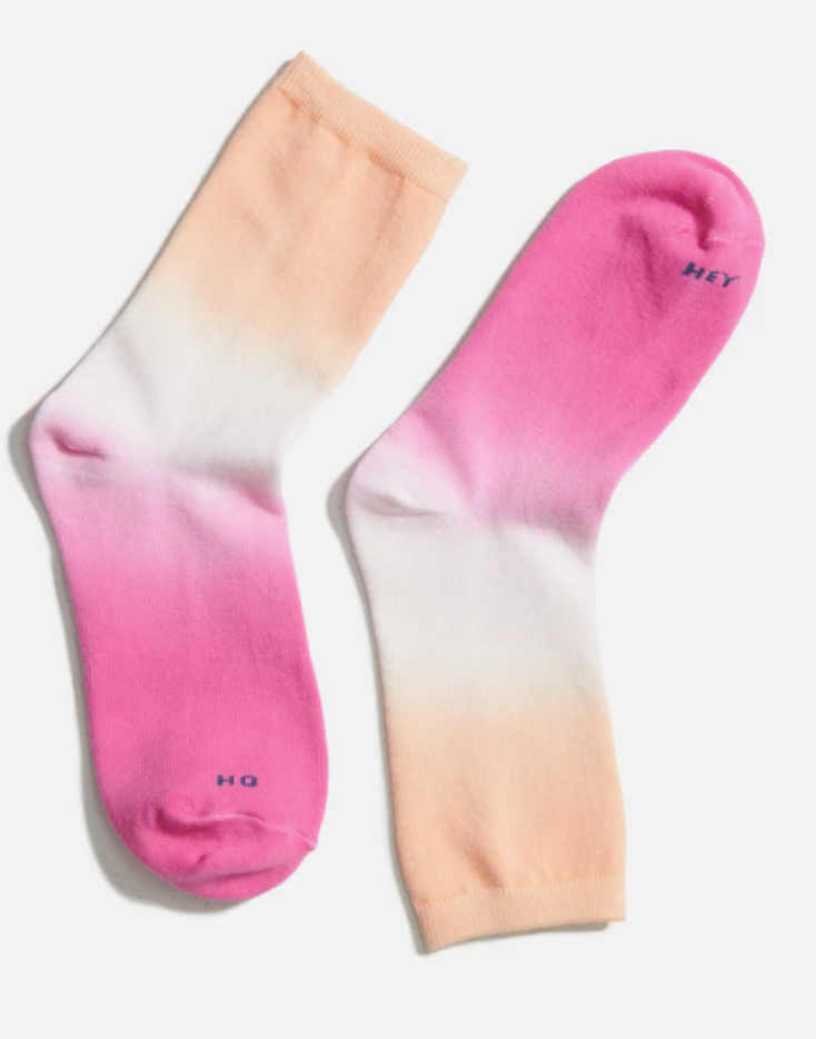 Hi-Ankle Sock | Pink Fade