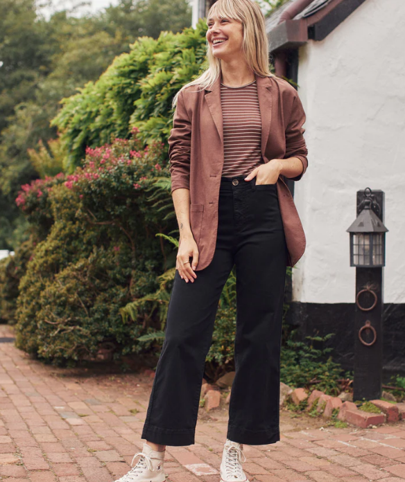 Bridget Slim Wide-Leg Crop