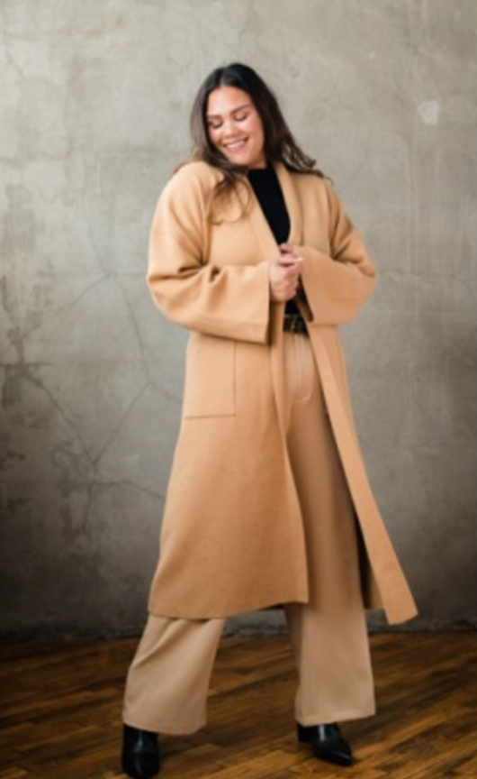 Brooke Sweater Coat | Camel