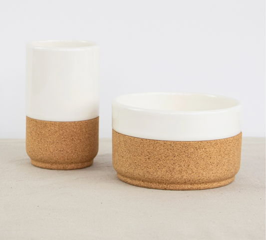 Eco Pottery Breakfast Gift Set | Cream