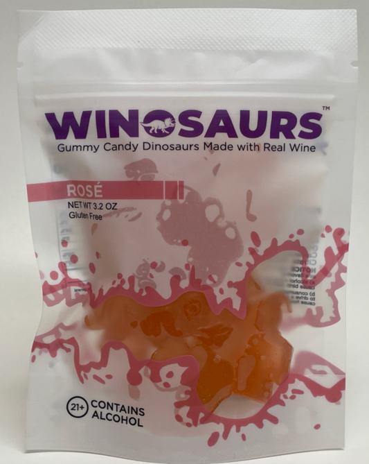 Winosaurs | Wine Gummy Candy for Adults | Rose