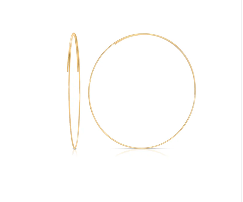 Harper 14K Yellow Gold Plated Hoops