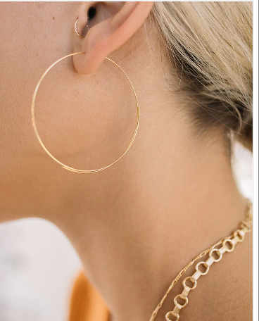 Harper 14K Yellow Gold Plated Hoops